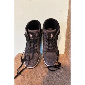Gray Polo High Top Sneakers - size 9
